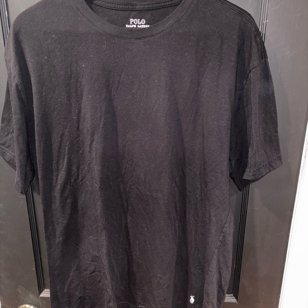 Polo by Ralph Lauren Men's Black Crew Neck T-Shirt with Pony Logo Size XL